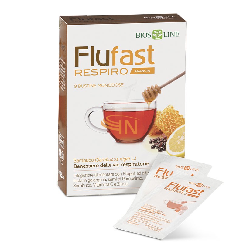 Bios Line Apix Propoli Flufast Respiro Arancia 9 Buste