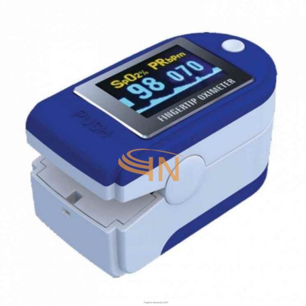 Contec Saturimetro portatile da dito Pulsossimetro Blu