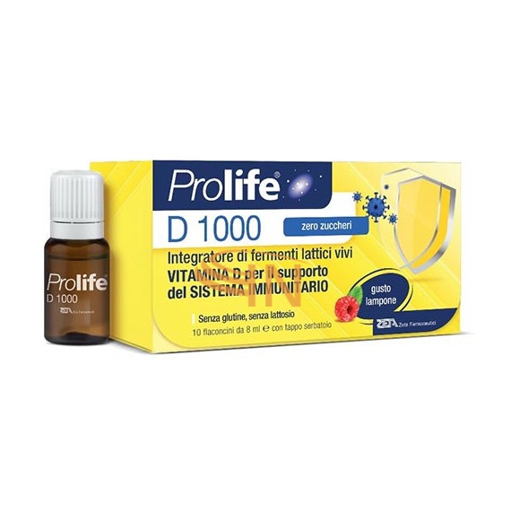 Prolife D 1000 Fermenti lattici e vitamina D 10 flaconcini