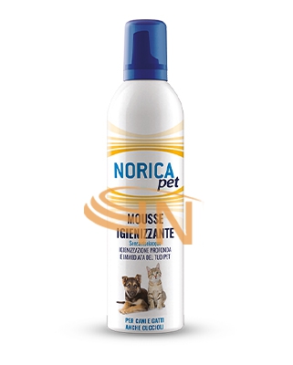Norica Pet Mousse Igienizzante spray 400 ml per Cani e Gatti