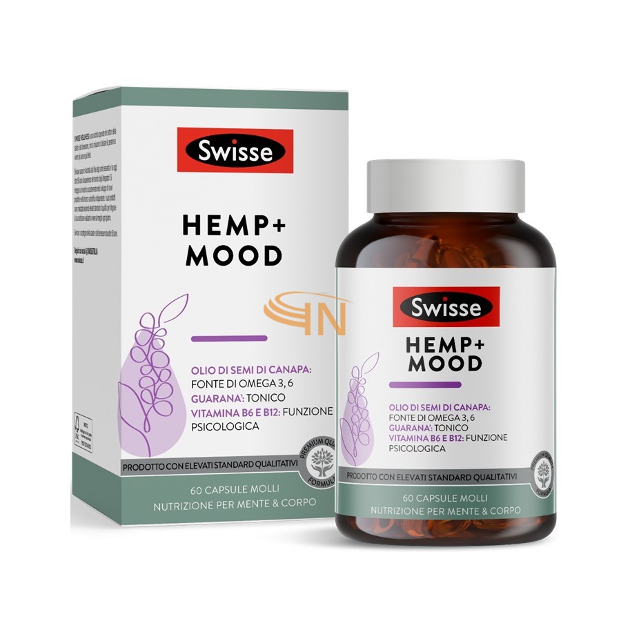 Swisse Hemp+ Mood Integratore Alimentare 60 Capsule