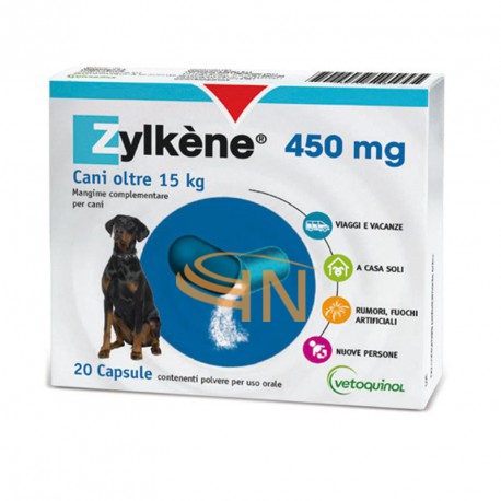 Zylkene Cani oltre i 15 kg 20 Capsule Da 450 Mg