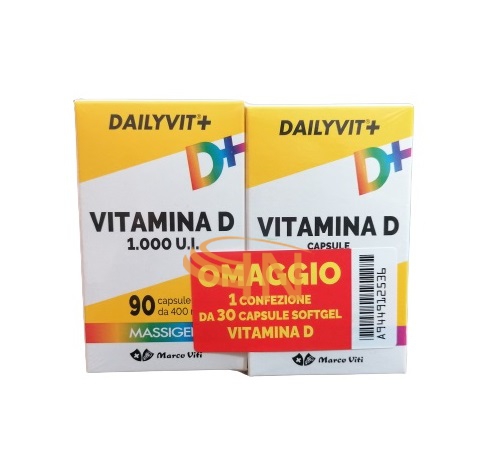 Marco Viti Massigen Dailyvit+ Vitamina D 1000 Confezione 90+30 Capsule