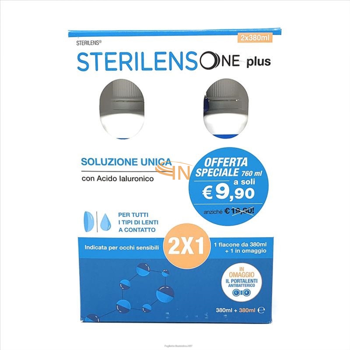 Sterilens One Plus Soluzione unica lenti a contatto 380 ml Bipacco