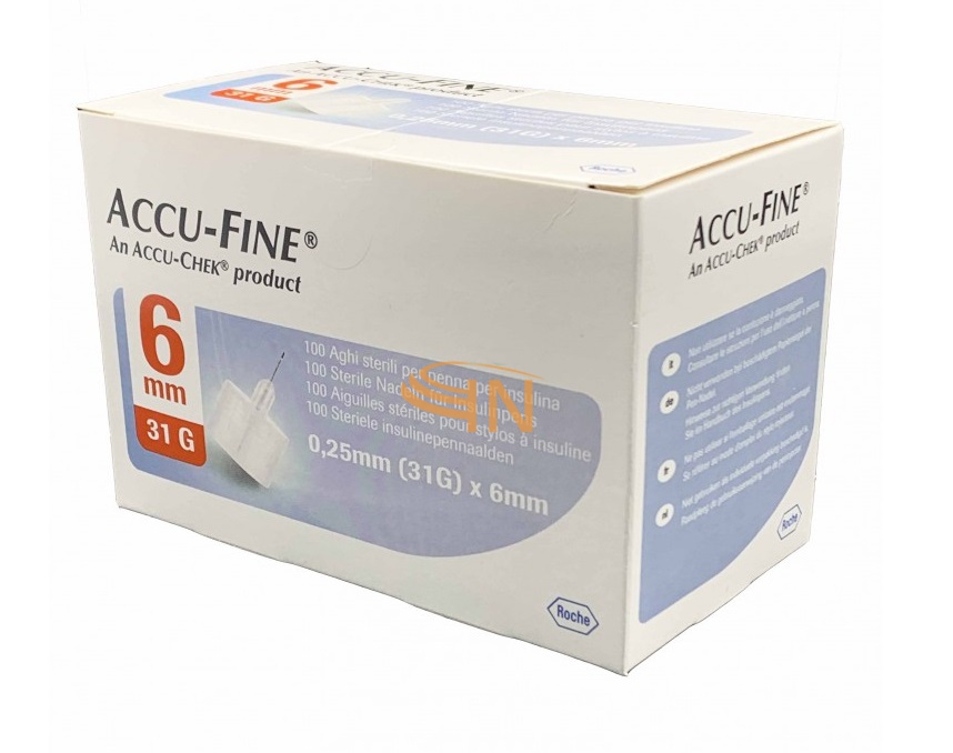 Roche Accu-Fine Ago per Penna da Insulina G31 6mm 100pz