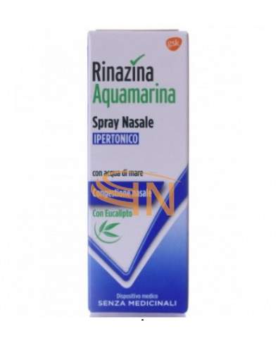 Rinazina Aquamarina Spray Nasale Ipertonico Con Eucalipto 20 ml