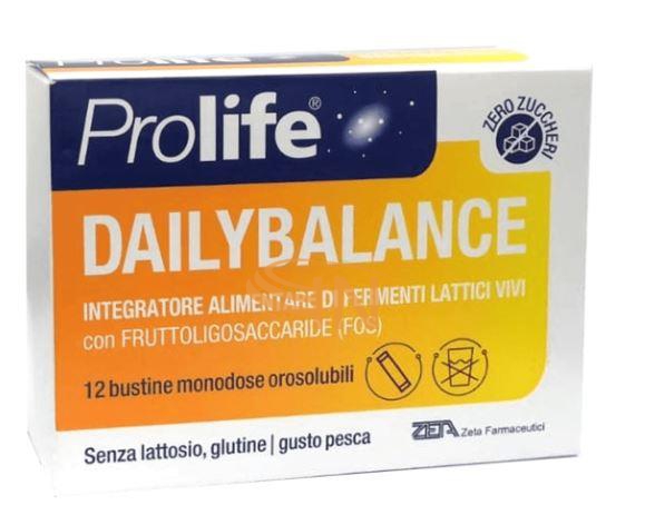 Prolife Dailybalance Fermenti Lattici 12 Bustine Orosolubili