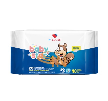 Babystar Salviette Detergenti Bambini 72 Pezzi