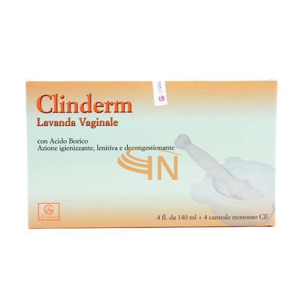 Abbate Gualtiero Clinderm Lavanda Vaginale 4 Flaconi 140 ml