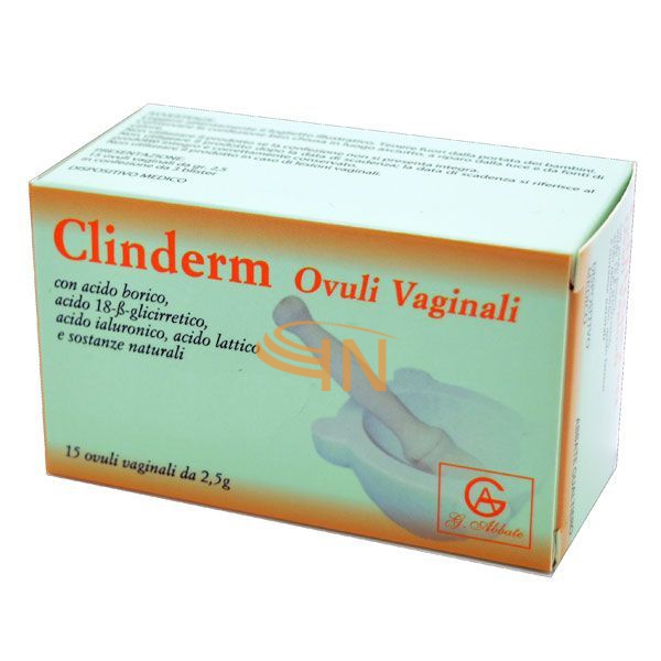 Abbate Gualtiero Clinderm 15 Ovuli Vaginali 2,5 G