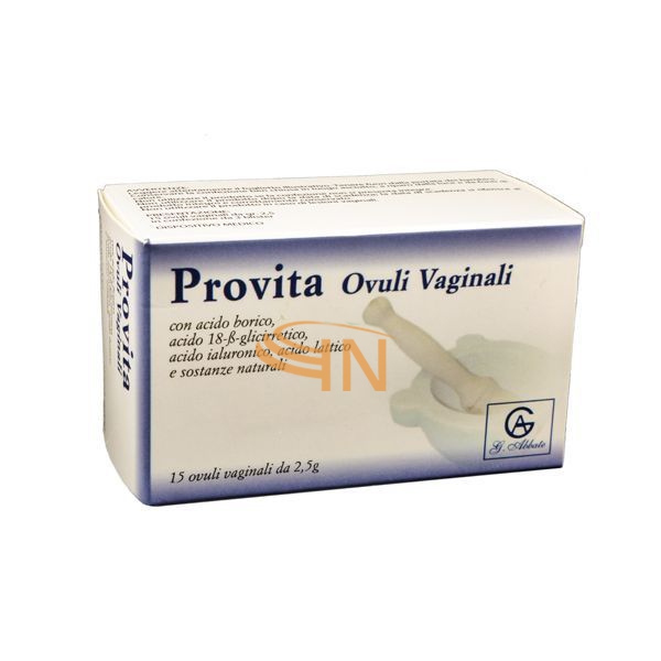 Abbate Gualtiero Provita 15 Ovuli Vaginali 2,5 G