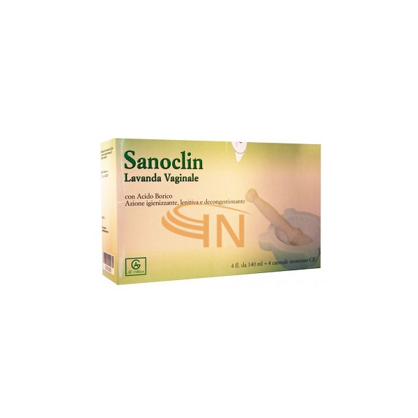 Abbate Gualtiero Sanoclin Lavanda Vaginale 4 Flaconi 140 Ml