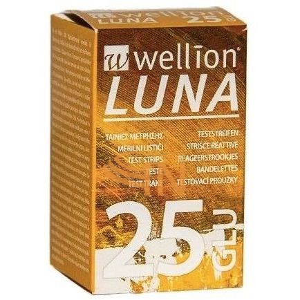 Med Trust Wellion Luna 25 Strisce per Misurazione Glicemia