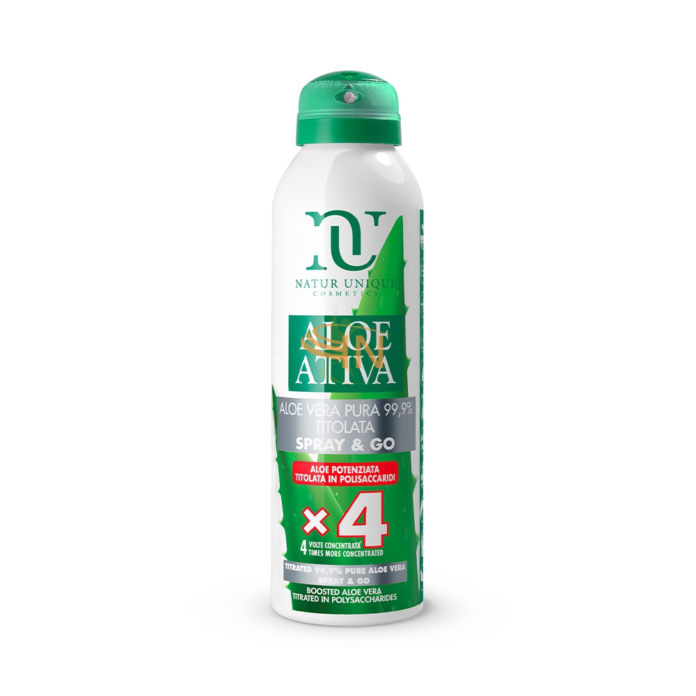 Spray&Go Aloe Vera Attiva Potenziata Titolata 4X da 150 ml