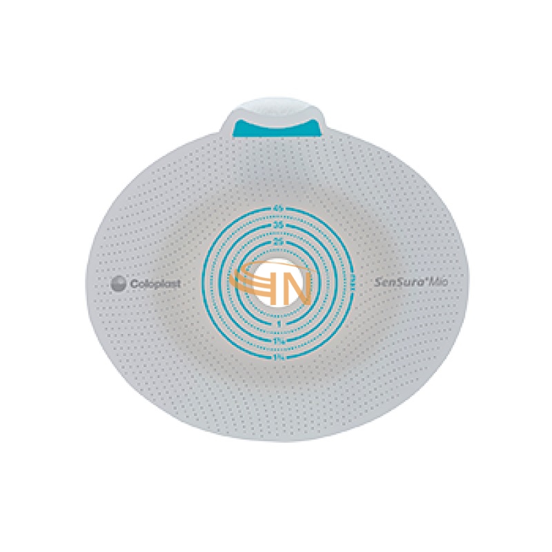 Coloplast Sensura Mio click Placca Urostomia Flangia 70mm Foro 10-65mm 5 pezzi
