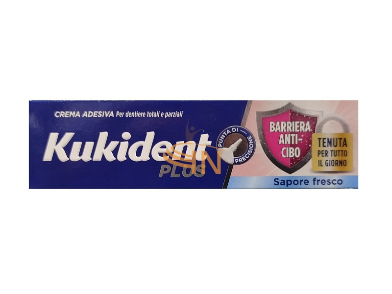 Kukident Plus Barriera Anti-Cibo crema 40g sapore fresco