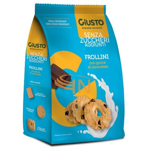 Giusto Senza Zucchero Frollini Cioccolato 350 gr