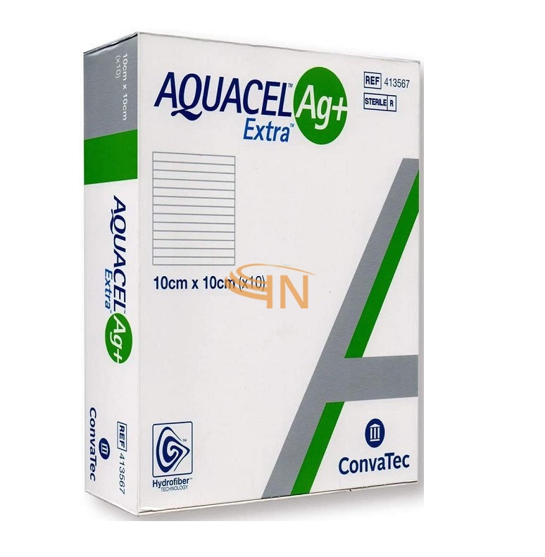 Aquacel Ag+ Extra 10 x 10 cm 10 pezzi