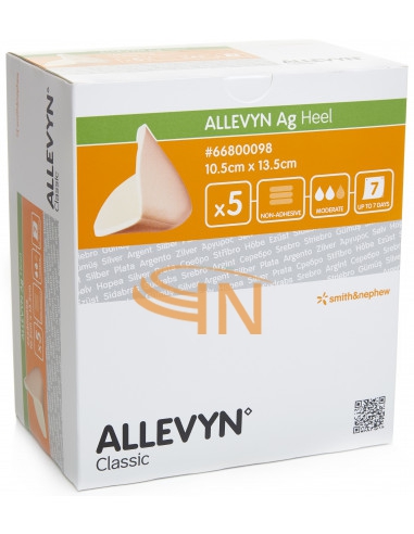 Allevyn Ag Heel 10,5x13,5cm 5 pezzi