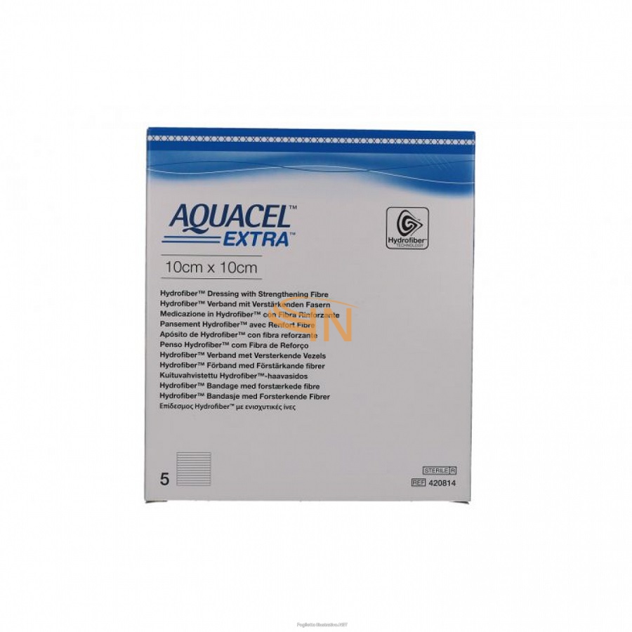 Convatec Aquacel Extra Hydrofiber 10x10cm 5 pezzi