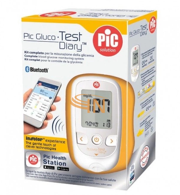 Pic Gluco Test Diary Kit misurazione Glicemia