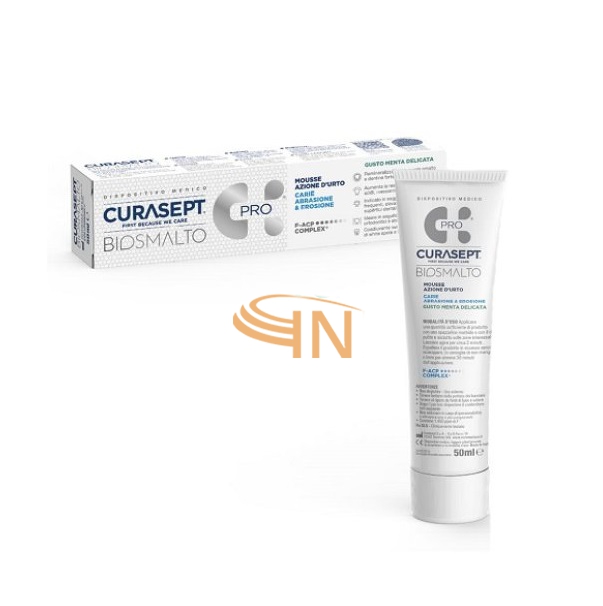 Curasept Biosmalto Mousse Azione D'Urto Menta 50 ml