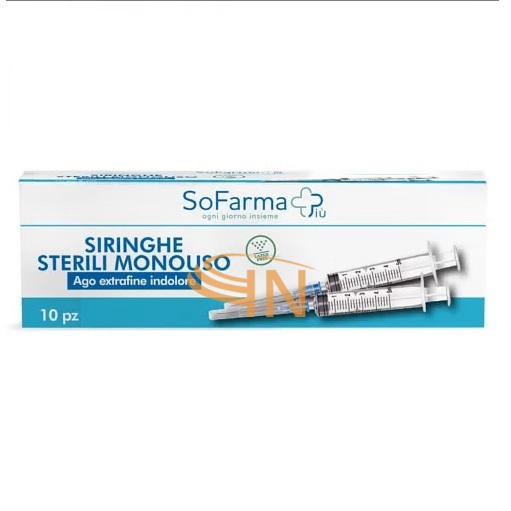 Sofarmapi� Siringa Sterile 10ml G23 10 Pezzi