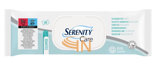 Serenity Care Salviette Umidificata detergente 63 pezzi