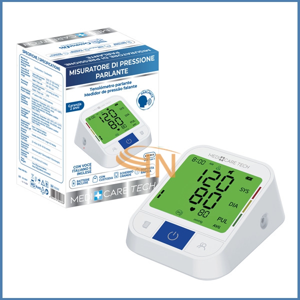 Medicare Tech Misuratore di Pressione Parlante