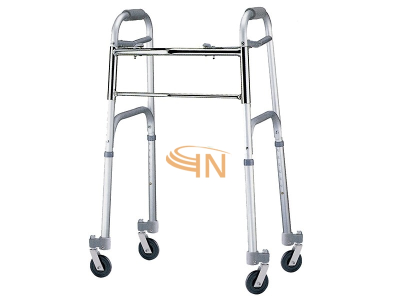 Mediland Deambulatore Pieghevole 4 Ruote Piroettanti Kometa