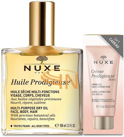 Nuxe huile prodigieuse 100 ml + collerette creme prodigieuse boost 15 ml
