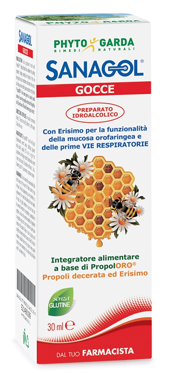 Phyto Garda Sanagol gocce propoli estratto idroalcolico 30 ml	