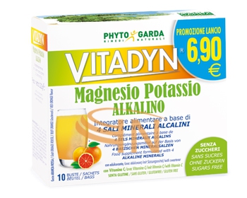 Vitadyn magnesio potassio alkalino senza zucchero 10 bustine