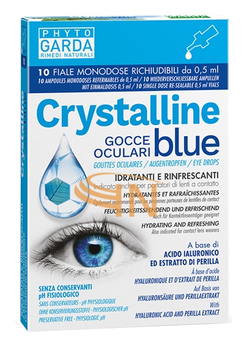 Crystalline blue gocce oculari monodose 10 fiale