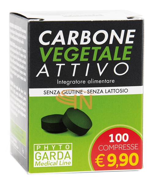 Carbone vegetale attivo 100 compresse