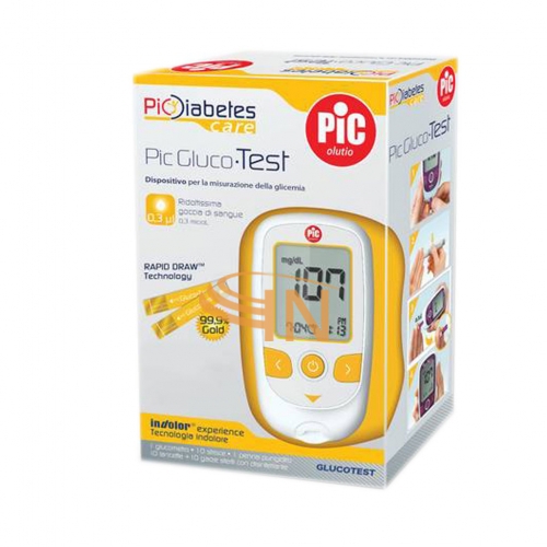 Pic Glucotest kit Completo Misurazione Glicemia