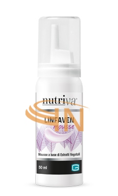 Nutriva linfaven mousse 50ml a base di estratti vegetali