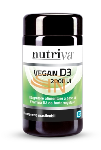 Nutriva Vegan D3 Integratore Alimentare 60 Compresse 2000UI