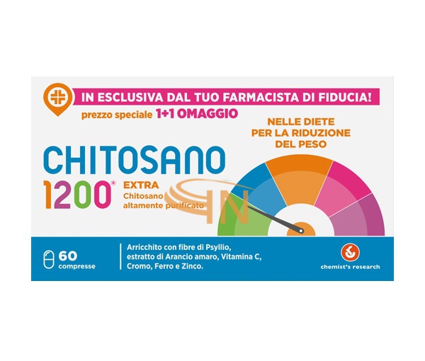 Chitosano 1200 extra 60 compresse