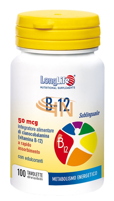 Longlife B12 50mcg sublinguale 100 tavolette