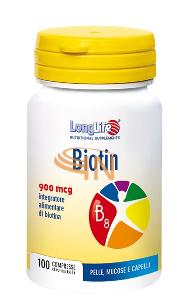 Longlife Biotin 900 mcg 100 compresse	