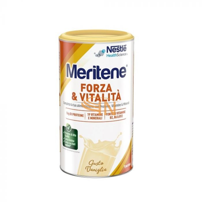 Nestl Meritene Forza e Vitalita  Proteine Vitamine Polvere Vaniglia