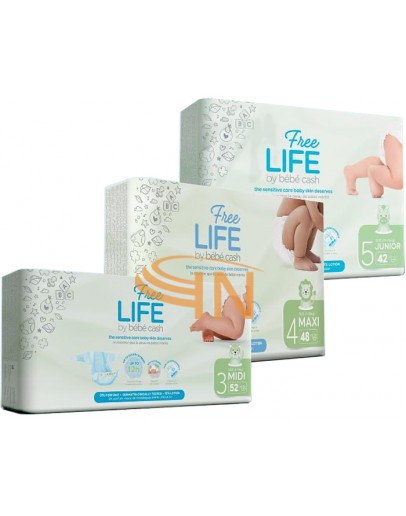 Freelife Pannolini Maxi Taglia 4 da 7-18 kg 48 pezzi