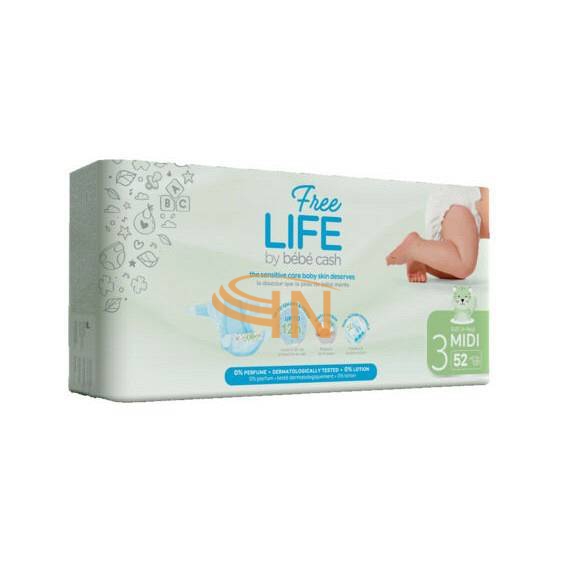 Freelife midi taglia 3 4-9 kg girovita 35-56 cm 52 pezzi