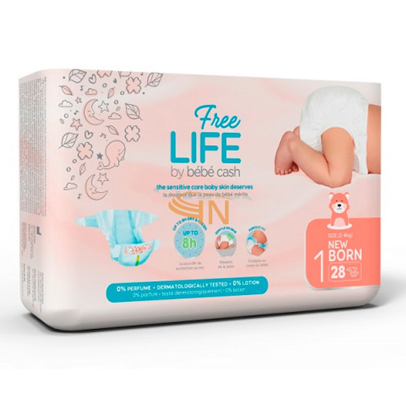 Freelife New Born Taglia 1 da 2-4 kg cm 28 pezzi