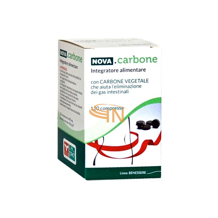 Nova carbone vegetale 120 compresse