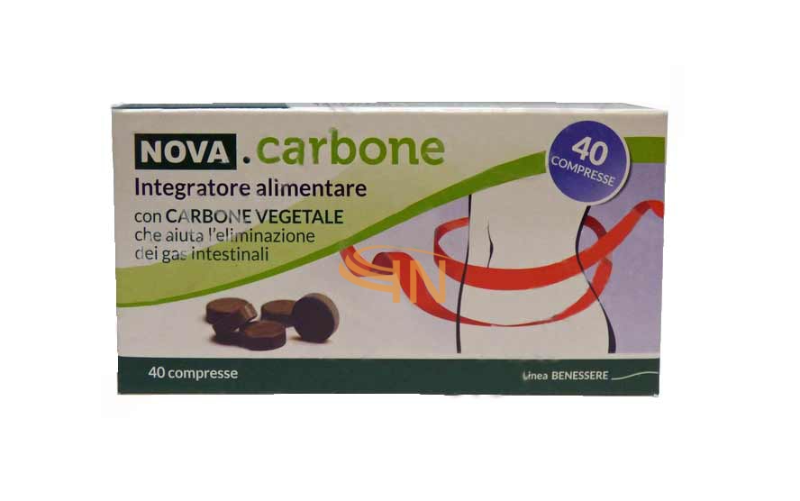 Nova carbone vegetale 40 compresse