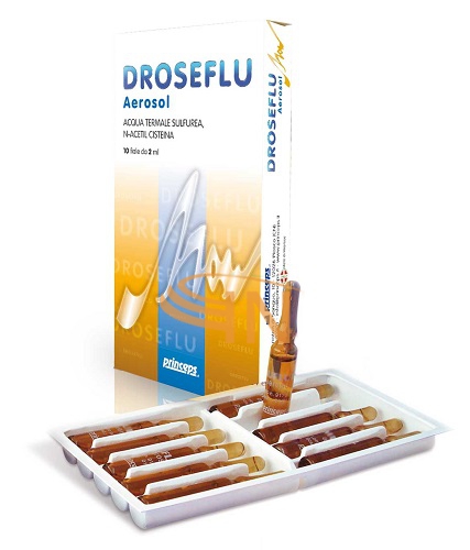 Princeps Droseflu fiale aerosol acqua termale sulfurea 10 fiale da 2 ml