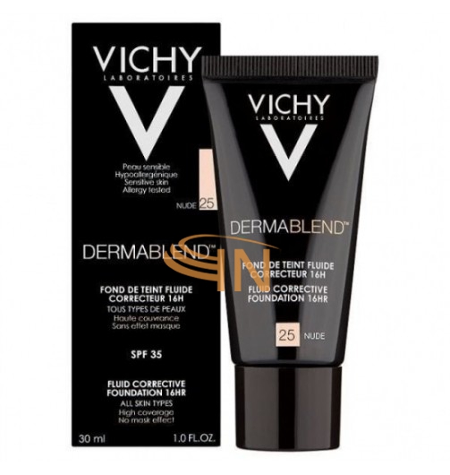 Vichy Make-up Linea Trucco Dermablend Fondotinta Correttore Fluido 30 ml 25