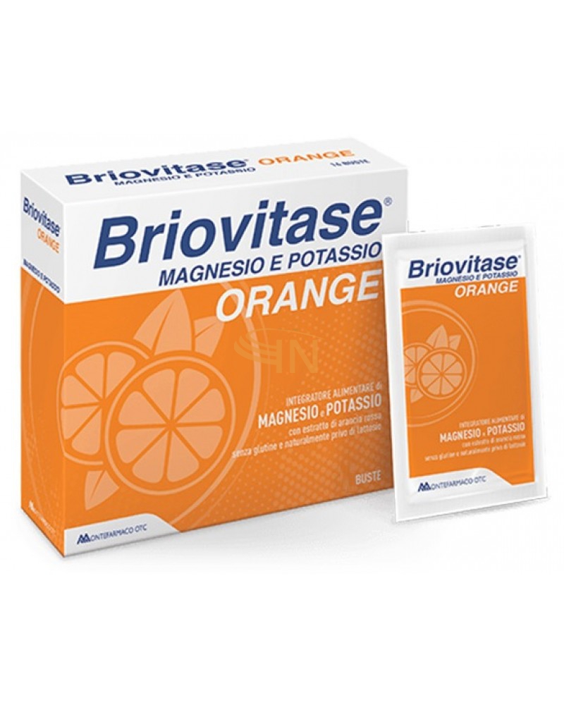 Briovitase Linea Sali Minerali Orange Magnesio Potassio Integratore 14 Buste